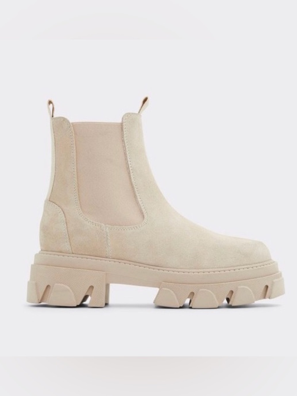 Aldo Platform Chelsea Suede Lug Boot